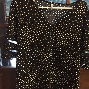 Jouica black/white polka dot blouse
